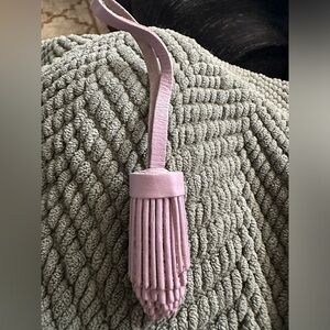 Lavender Pom Tassel Portland Leather Tassel Bag Charm Flair NEW